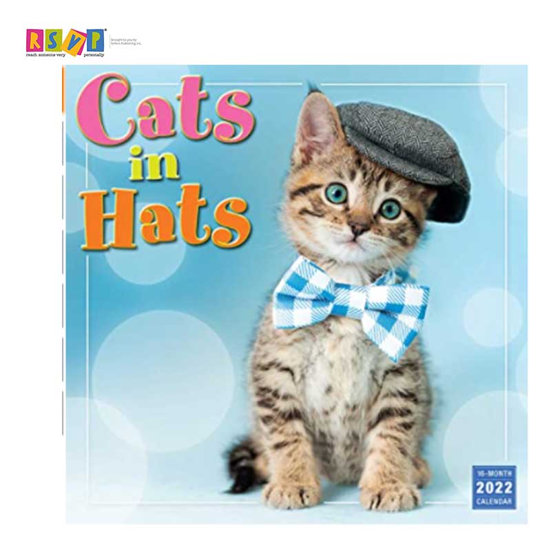 Cats in Hats Calendar Cover kitten